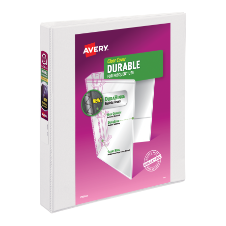 Avery 1 inch Durable Binder in White