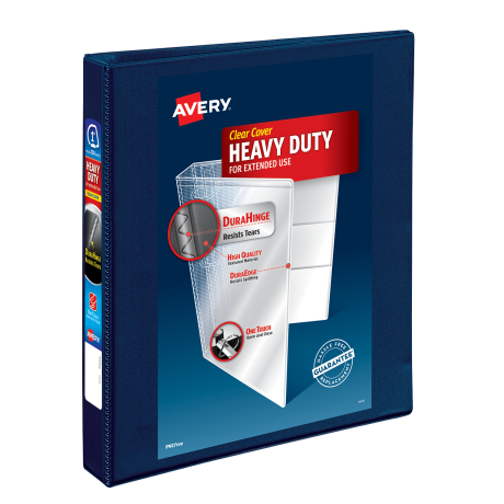 Avery 1 inch Heavy Duty Binder in Navy Blue