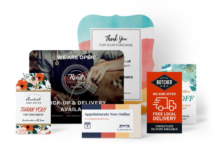 Order custom card printing from Avery WePrint