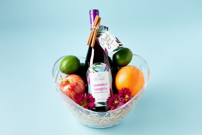 DIY sangria bowl is a great food gift