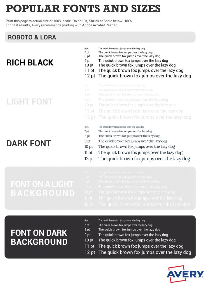 Large Number Stickers - Serif Font