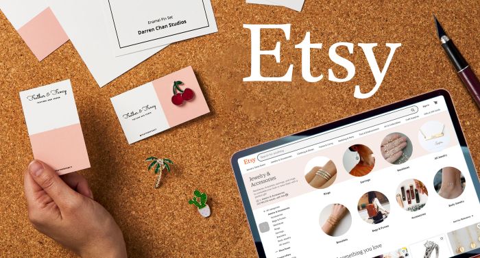 Sell your products on Etsy, a popular online marketplace