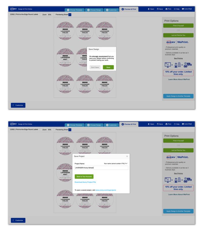 Free Label Making Software - Avery Design & Print