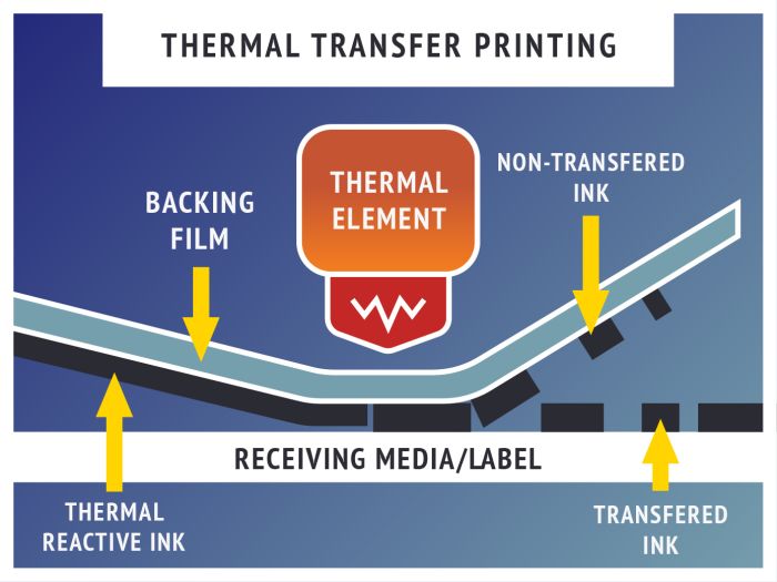 Thermal transfer printing process