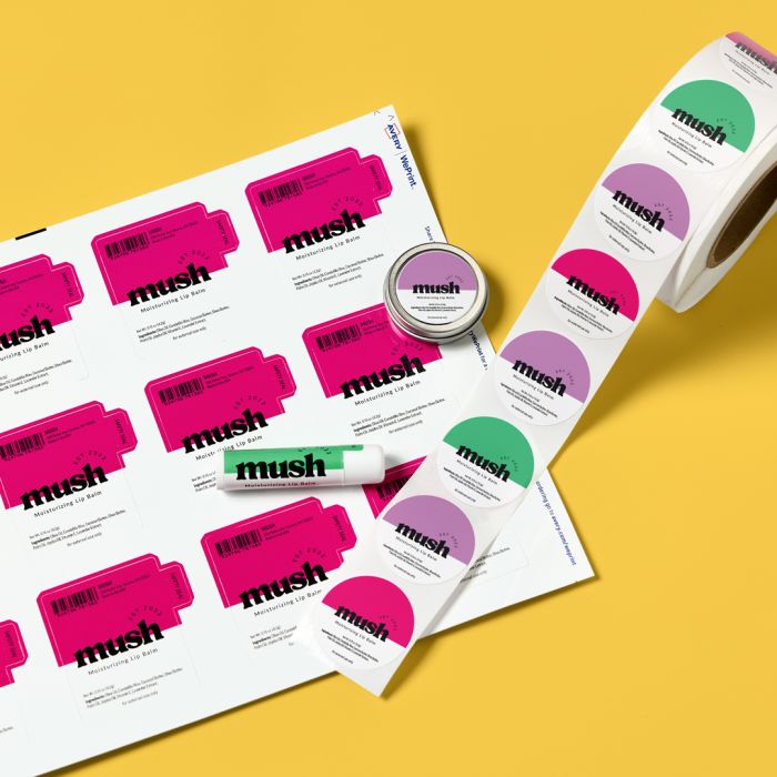 Use Avery labels to create beautiful packaging for lip balms and lip glosses.