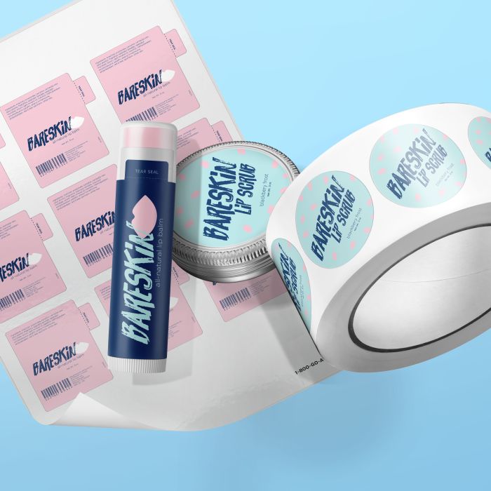 Make lip balm labels using blank labels you can print yourself or have them professionally printed by Avery 
