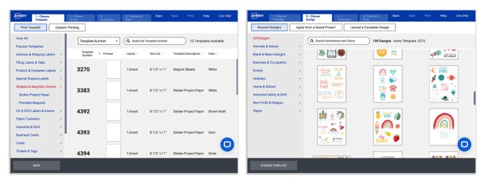 Choose a template or upload images