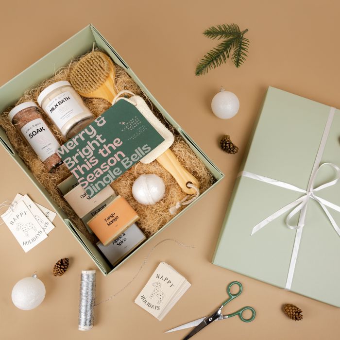 a wellness gift to give clients an at-home day at the spa
