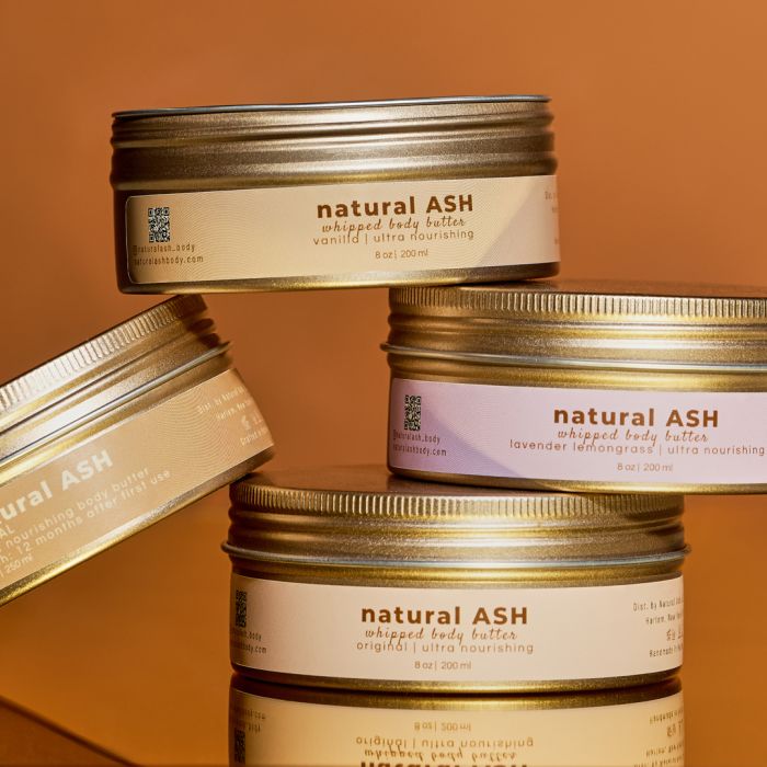 natural ASH customer spotlight featuring products using Avery custom printing