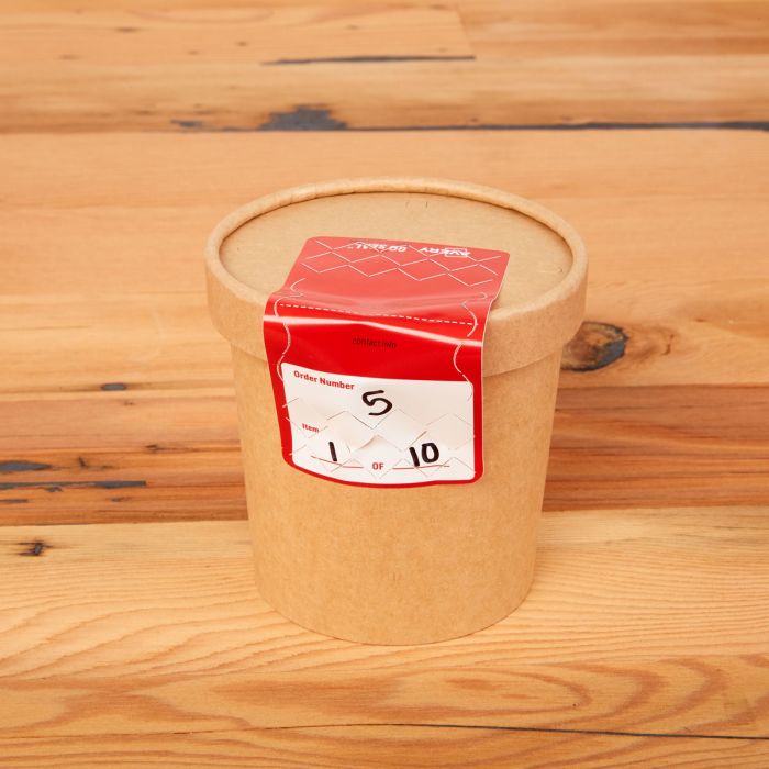 Matte white paper safety seals & tamper-evident labels can be handwritten on with a ballpoint pen or permanent marker