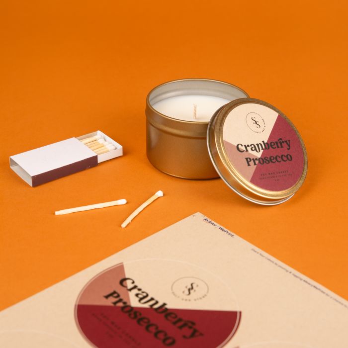 New Holiday Candle Scents and Label Designs Avery