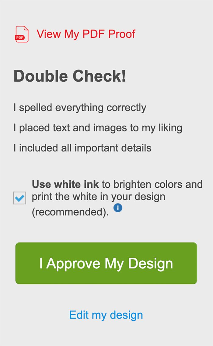 How to add white ink to labels by checking box