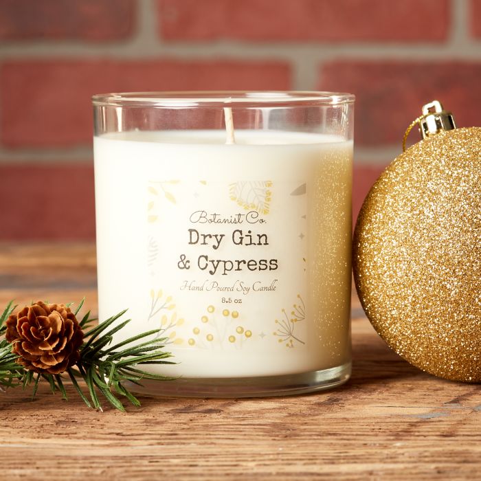Dry Gin & Cypress candle fragrance for Christmas