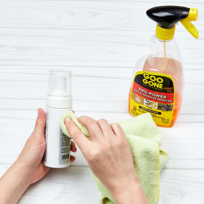 Goo Gone is a great product designed especially to remove things like labels and glue residue