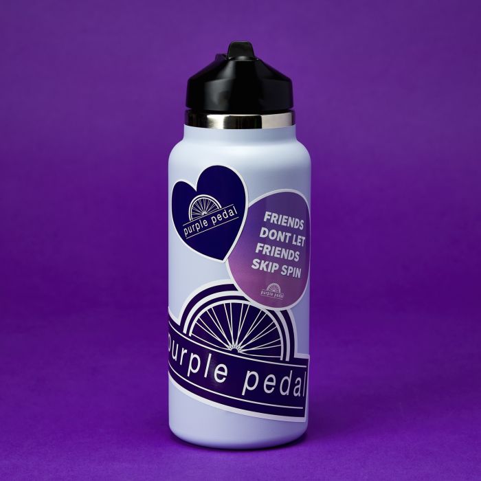 Apply branded stickers for your company to water bottles, laptops and more.