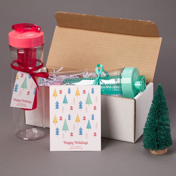 Ecofriendly gifts such as reusable bottles are a great to give to customers and clients.