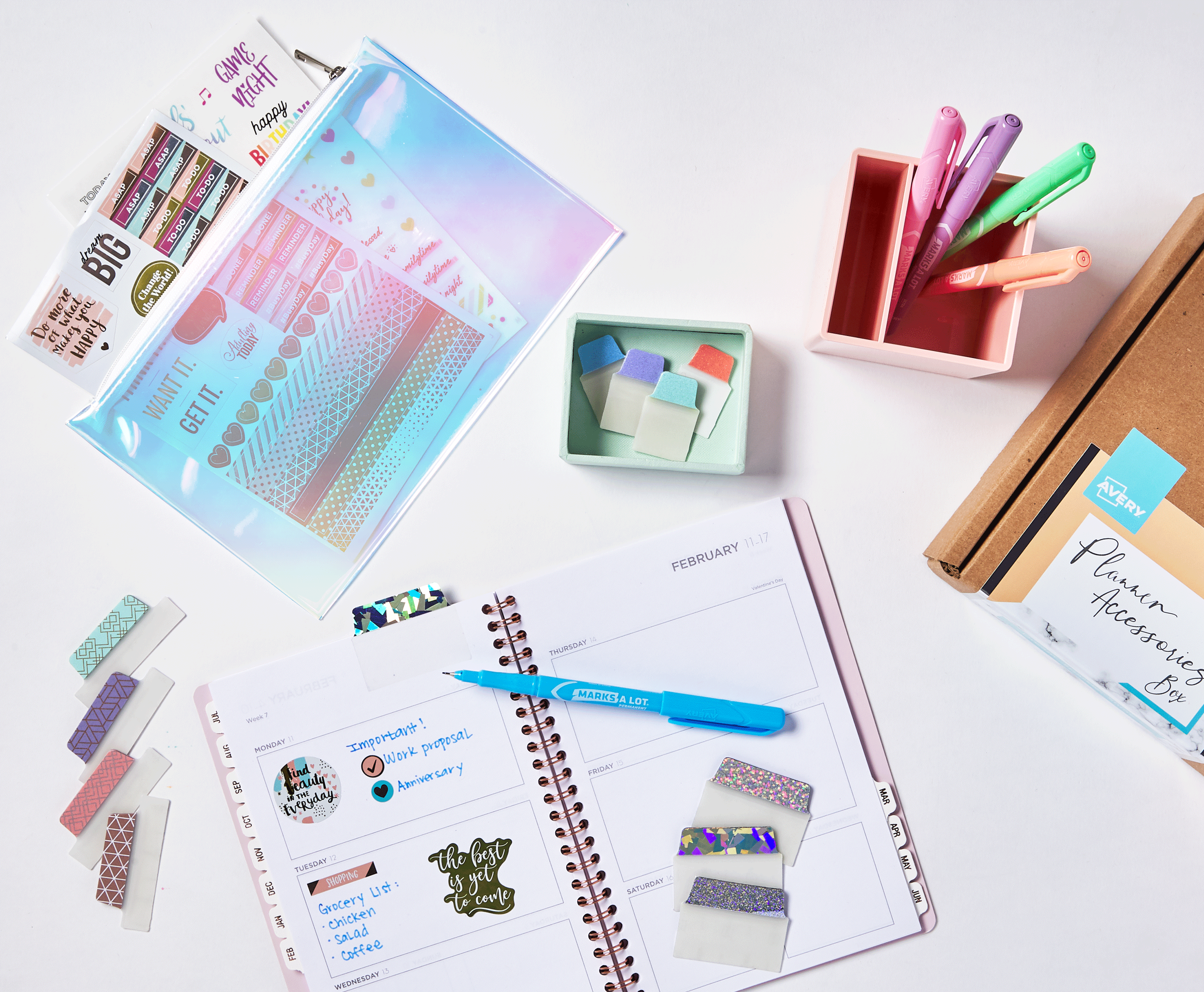 Shop Planner Accessories, Tabs, Stickers, Highlighters & More