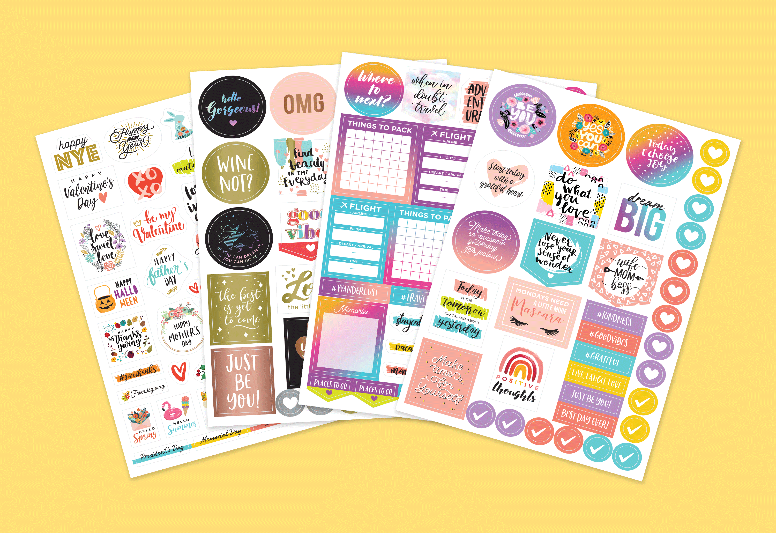 Planner Stickers Set Seasonal Monthly Planner Stickers - China