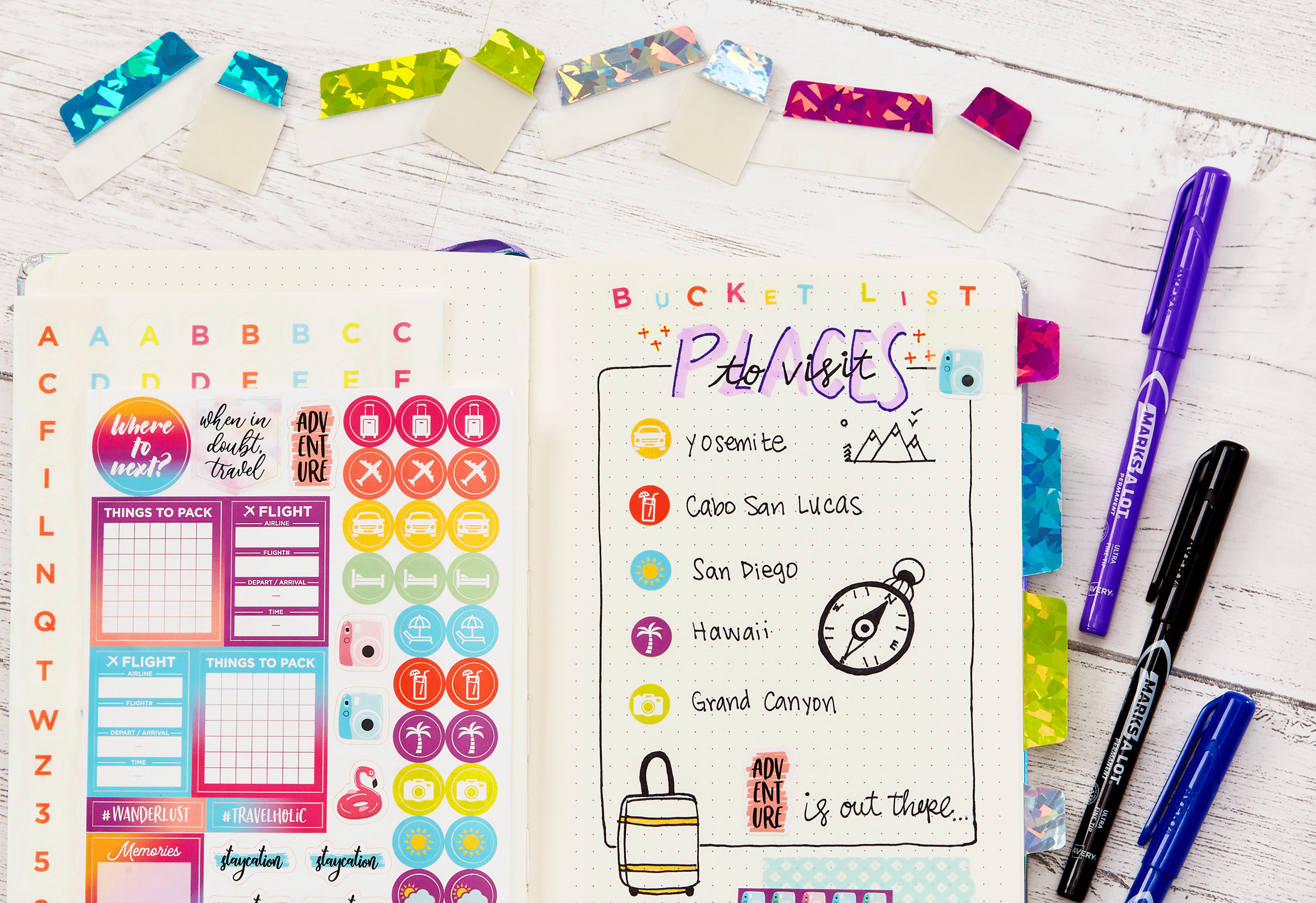 Avery® Planner Accessories Box, Planner Stickers (87000)
