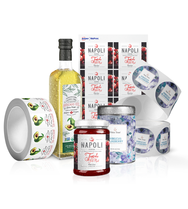 WePrint Custom Printed Durable Waterproof Label Products