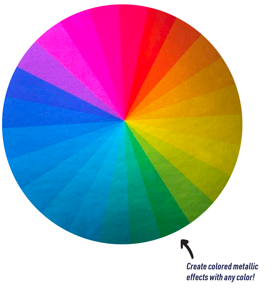 Order metallic labels with the colors you want