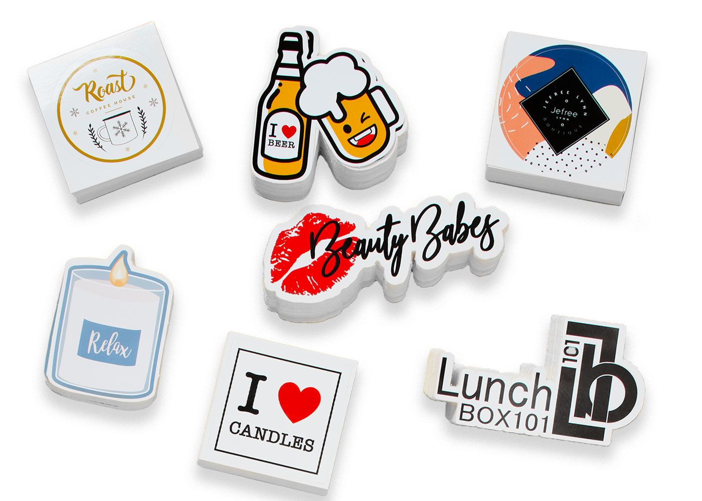 PACK 10 STICKERS CON DISEÑO - Comprar en AlaPrint