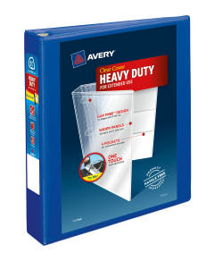Heavy-Duty View Binder,  1-1/2" One-Touch  Rings, 400-Sheet Capacity, Pacific Blue (79775)