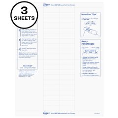 Big Tab Insertable Divider Insert Sheet Refills, 8-Tab, 3 Sheets, 60 Inserts (11228)