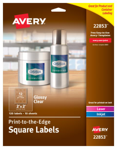 Easy Peel Print-to-the-Edge Square Labels