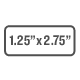 1-1/4" x 2-3/4" icon