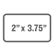 2" x 3-3/4 icon