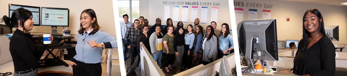 Avery team photos collage