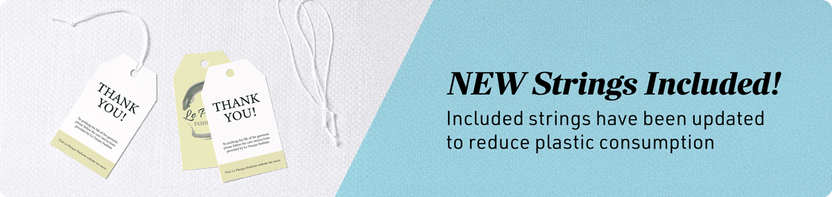 Strings Included! Tags comes with prepunched holes and 4.9-inch premium fabric strings | Avery WePrint™