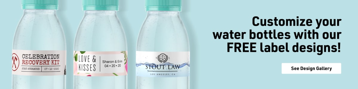 Custom Water Bottle Labels - Personalized Water Bottles