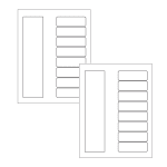 Ready Index Table of Contents, Black & White, 8-Tab | Avery Template Line Art