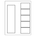 Ready Index Easy Edit Table of Contents, 5-Tab | Avery Template Line Art