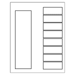 Ready Index Easy Edit Table of Contents, 8-Tab | Avery Template Line Art