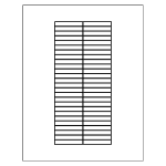 Tab Inserts for Pocket Dividers, 5-Tab | Avery Template Line Art