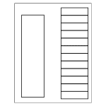 Ready Index Table of Contents, Translucent, 12-Tab | Avery Template Line Art