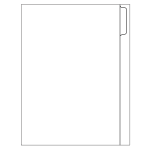 Print-On Dividers, 5-Tab | Avery Template Line Art