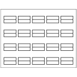 Printable Self-Adhesive Tabs | Avery Template Line Art