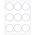 Print-to-the-Edge Round Labels (2-1/2 inch diameter) | Avery Template Line Art