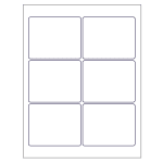 Print-to-the-Edge Labels (3 inch x 3-3/4 inch) | Avery Template Line Art