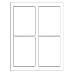 Rectangle Labels (3-1/2 inch x 4-3/4 inch) | Avery Template Line Art