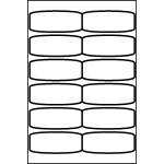 Big Tab Reversible Dividers, 5-Tab | Avery Template Line Art