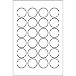 Print or Write Round Labels (3/4 inch diameter) | Avery Template Line Art