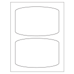 Print or Write Arched Rectangle Labels (3-3/4 inch x 2-1/2 inch) | Avery Template Line Art