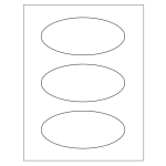 Print or Write Oval Labels (1-5/8 inch x 3-3/4 inch) | Avery Template Line Art