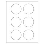 Print-to-the-Edge Round Labels (1-2/3 inch diameter) | Avery Template Line Art