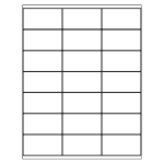 Rectangle Labels for Copiers (1-1/2 inch x 2-13/16 inch) | Avery Template Line Art